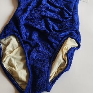 Chic Royal Blue Women's One Piece Swimsuit